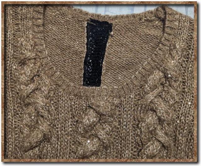 ネロ スパンコール付きモヘヤ混ニット 茶☆マツオインターナショナル < 女性ファッション  ネロ スパンコール付きモヘヤ混ニット 茶☆マツオインターナショナル < 女性ファッションの