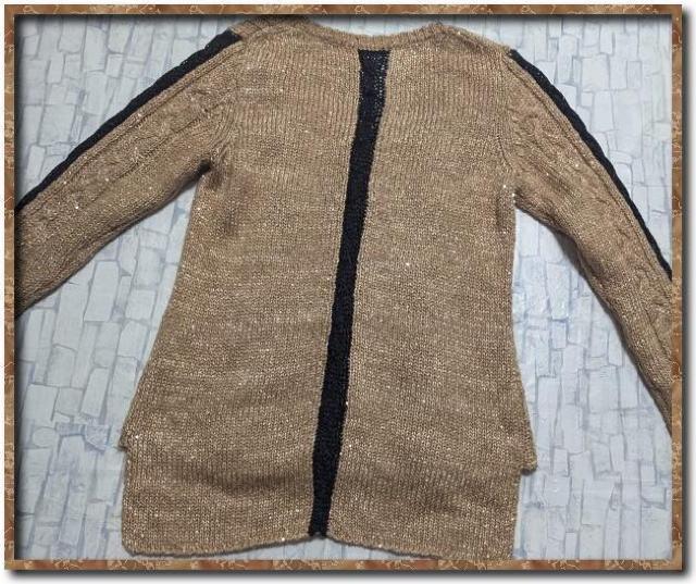 ネロ スパンコール付きモヘヤ混ニット 茶☆マツオインターナショナル < 女性ファッション  ネロ スパンコール付きモヘヤ混ニット 茶☆マツオインターナショナル < 女性ファッションの