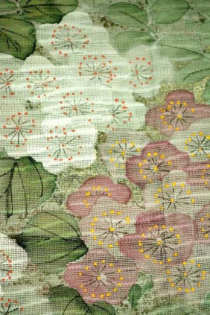 【夏物】【最高級】新品同様 紗 草花文様 秋草文 クリーニング済 訪問着 身丈160.5cm 裄丈64cm T3580 < 女性ファッション 【夏物】【最高級】新品同様 紗 草花文様 秋草文 クリーニング済 訪問着 身丈160.5cm 裄丈64cm T3580 < 女性ファッションの