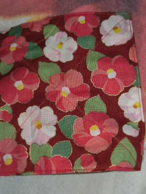 ★新品赤×椿和柄コースター2枚セット < キッズ/ベビー  ★新品赤×椿和柄コースター2枚セット < キッズ/ベビーの