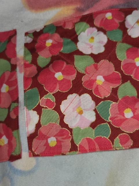 ★新品赤×椿和柄コースター2枚セット < キッズ/ベビー  ★新品赤×椿和柄コースター2枚セット < キッズ/ベビーの