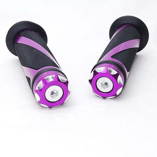 バイク カスタム トルネード ハンドルグリップ パープル アルミ 左右セット 原付 オートバイ ビッグスクーター 汎用 グリップ < 自動車/バイク バイク カスタム トルネード ハンドルグリップ パープル アルミ 左右セット 原付 オートバイ ビッグスクーター 汎用 グリップ < 自動車/バイク