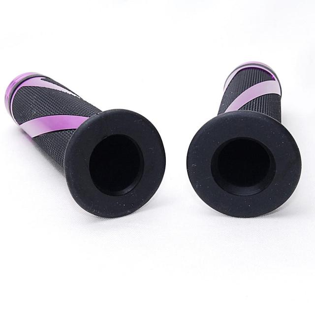 バイク カスタム トルネード ハンドルグリップ パープル アルミ 左右セット 原付 オートバイ ビッグスクーター 汎用 グリップ < 自動車/バイク バイク カスタム トルネード ハンドルグリップ パープル アルミ 左右セット 原付 オートバイ ビッグスクーター 汎用 グリップ < 自動車/バイク