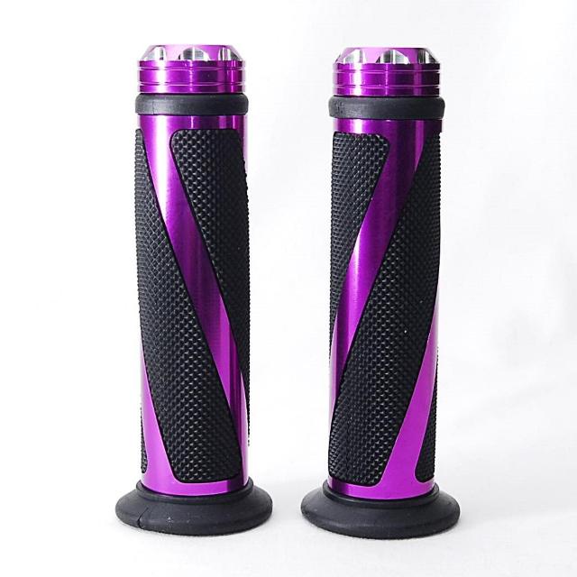 バイク カスタム トルネード ハンドルグリップ パープル アルミ 左右セット 原付 オートバイ ビッグスクーター 汎用 グリップ < 自動車/バイク バイク カスタム トルネード ハンドルグリップ パープル アルミ 左右セット 原付 オートバイ ビッグスクーター 汎用 グリップ < 自動車/バイク