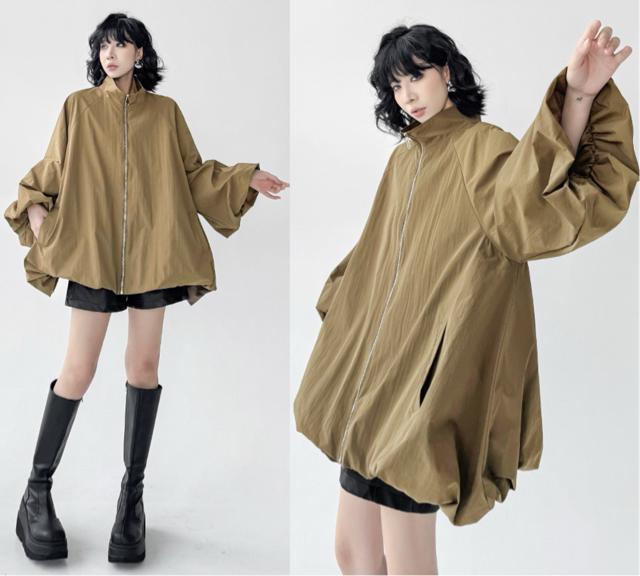 裏地付き ジップアップ アウタージャケット ベージュブラウン 大きいサイズ < 男性ファッション 裏地付き ジップアップ アウタージャケット ベージュブラウン 大きいサイズ < 男性ファッションの