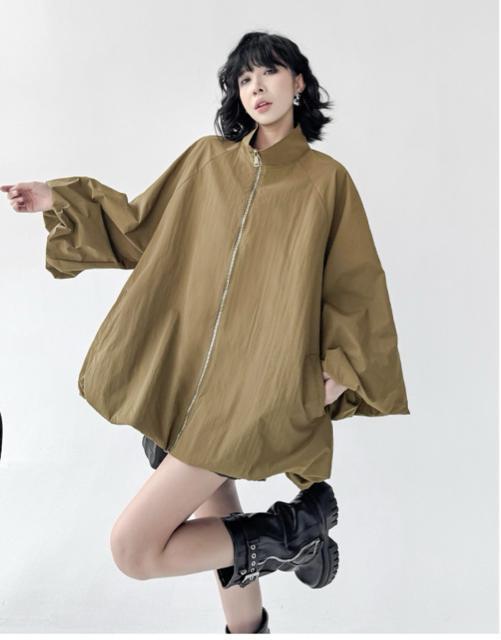 裏地付き ジップアップ アウタージャケット ベージュブラウン 大きいサイズ < 男性ファッション 裏地付き ジップアップ アウタージャケット ベージュブラウン 大きいサイズ < 男性ファッションの