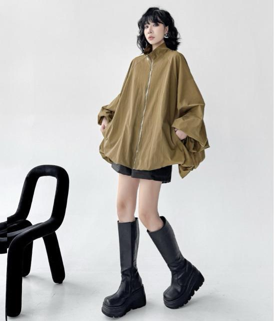 裏地付き ジップアップ アウタージャケット ベージュブラウン 大きいサイズ < 男性ファッション 裏地付き ジップアップ アウタージャケット ベージュブラウン 大きいサイズ < 男性ファッションの