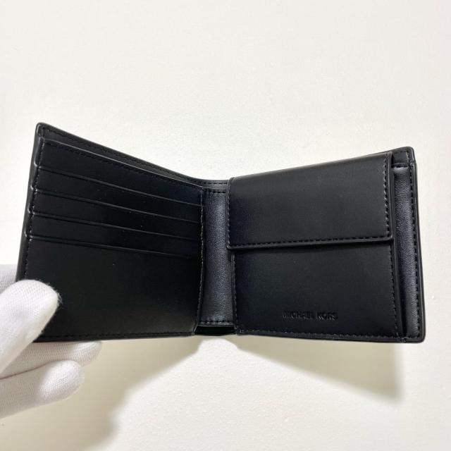 マイケルコース 財布 ウォレット 二つ折り シグネチャー メンズ 白 ホワイト < 男性ファッション マイケルコース 財布 ウォレット 二つ折り シグネチャー メンズ 白 ホワイト < 男性ファッションの