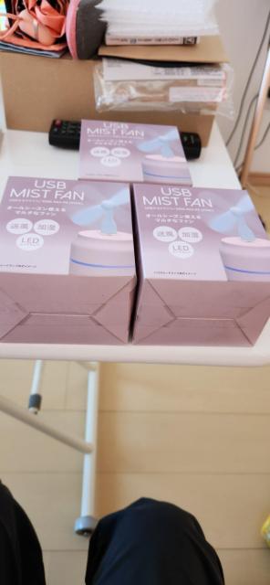 USB充電式のハンディ扇風機2セット < 家電/AV  USB充電式のハンディ扇風機2セット < 家電/AVの