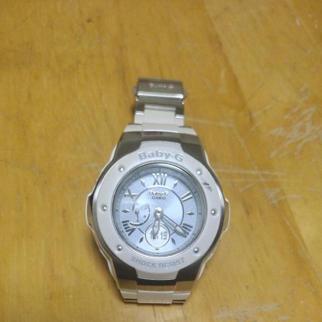 CASIOBaby-G MS�@�^�t�\�[���[�p�[���z���C�g�V���o�[�ғ���  �� �����A�N�Z�T���[/���v�� 