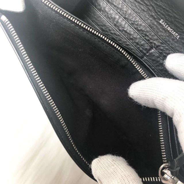 【美品】BALENCIAGA バレンシアガ 長財布 ペーパー ウォレット エンベロープ 黒 ブラック レザー < ブランド 【美品】BALENCIAGA バレンシアガ 長財布 ペーパー ウォレット エンベロープ 黒 ブラック レザー < ブランドの