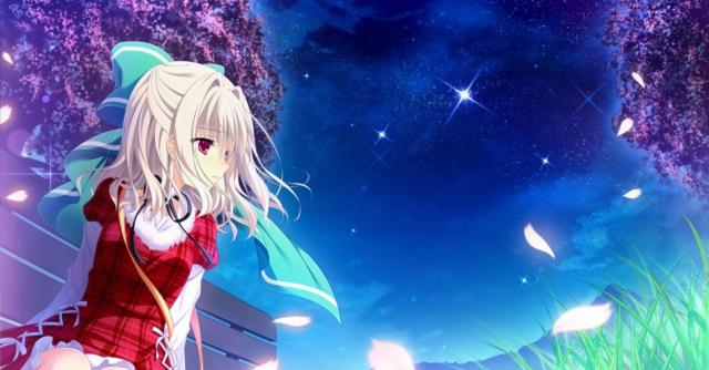 幻想的な星空と白い髪の少女 美麗アニメイラストポスター < 男性ファッション 幻想的な星空と白い髪の少女 美麗アニメイラストポスター < 男性ファッションの