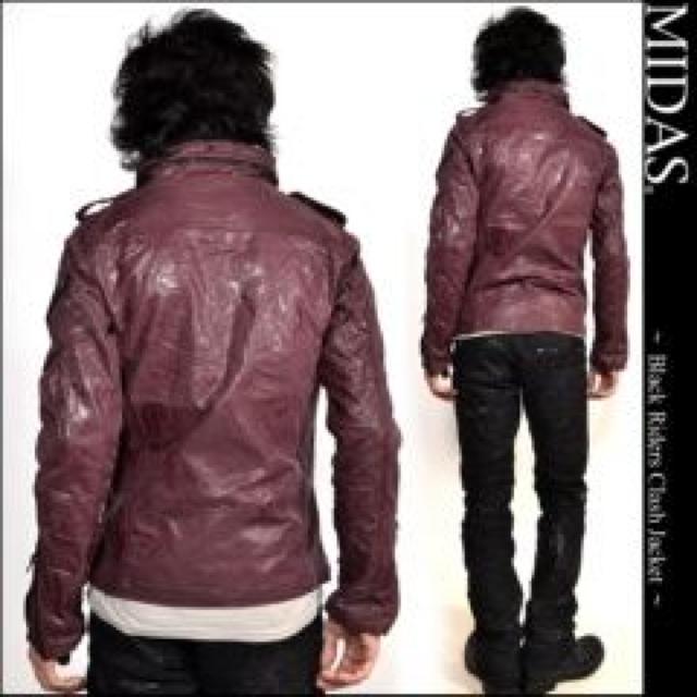 【MIDAS/ミダス】お兄.ロック.ホスト系♪ダブルジッパー ライダースジャケット < ブランド 【MIDAS/ミダス】お兄.ロック.ホスト系♪ダブルジッパー ライダースジャケット < ブランドの