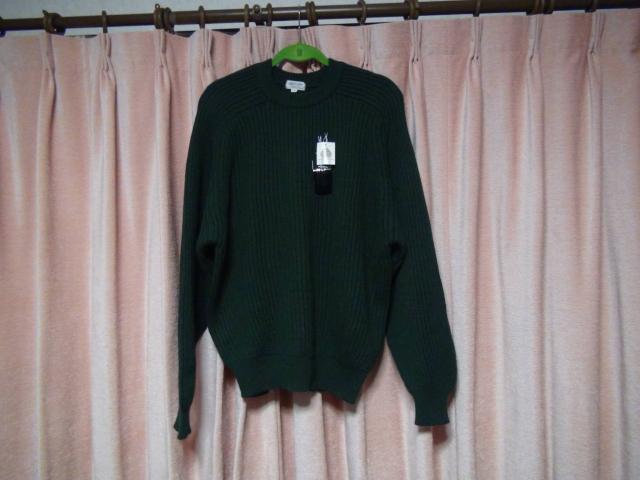 AIpicoIeの毛100%のセーター(M)グリーン新品タグ付き!。 < 男性ファッション  AIpicoIeの毛100%のセーター(M)グリーン新品タグ付き!。 < 男性ファッションの