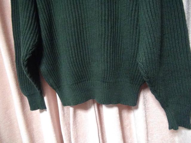 AIpicoIeの毛100%のセーター(M)グリーン新品タグ付き!。 < 男性ファッション  AIpicoIeの毛100%のセーター(M)グリーン新品タグ付き!。 < 男性ファッションの