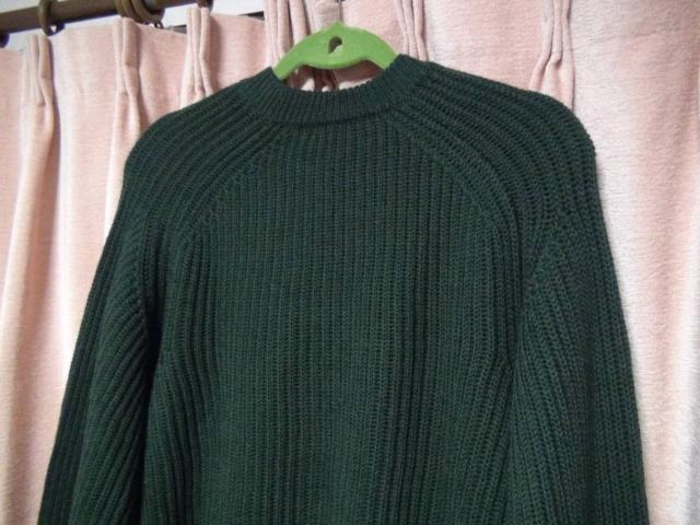 AIpicoIeの毛100%のセーター(M)グリーン新品タグ付き!。 < 男性ファッション  AIpicoIeの毛100%のセーター(M)グリーン新品タグ付き!。 < 男性ファッションの