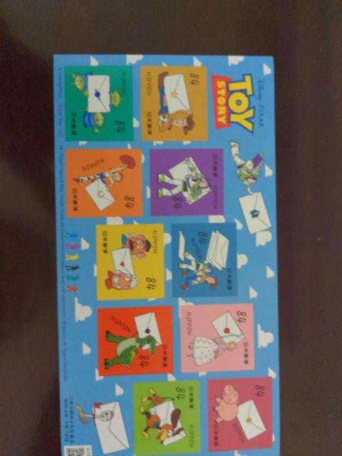 送料込トイ・ストーリーシール切手84円10枚と63円10 枚、各1シート < ホビー  送料込トイ・ストーリーシール切手84円10枚と63円10 枚、各1シート < ホビーの