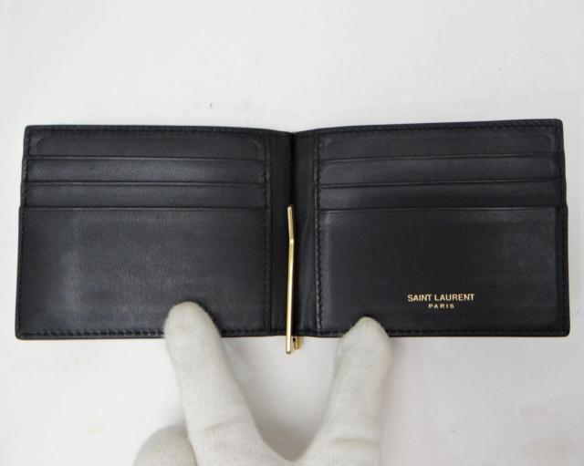 サンローラン 607738 タイニーカサンドラビルクリップウォレット 二つ折りマネークリップ財布 ブラック<USED>【送料無料】 < ブランド サンローラン 607738 タイニーカサンドラビルクリップウォレット 二つ折りマネークリップ財布 ブラック<USED>【送料無料】 < ブランドの