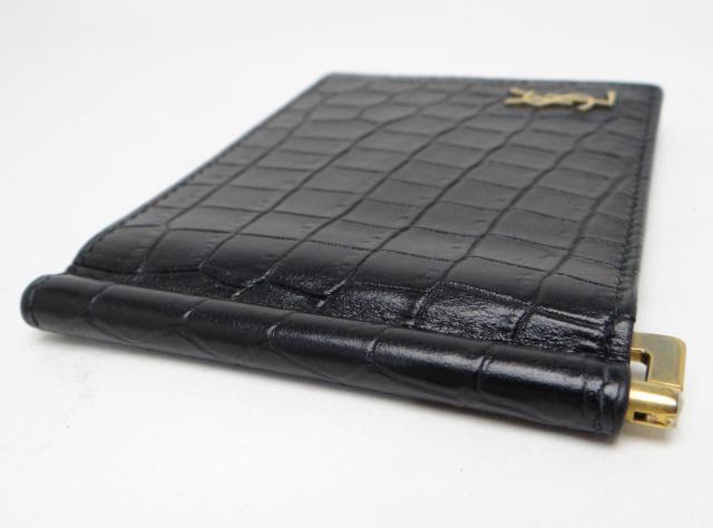 サンローラン 607738 タイニーカサンドラビルクリップウォレット 二つ折りマネークリップ財布 ブラック<USED>【送料無料】 < ブランド サンローラン 607738 タイニーカサンドラビルクリップウォレット 二つ折りマネークリップ財布 ブラック<USED>【送料無料】 < ブランドの