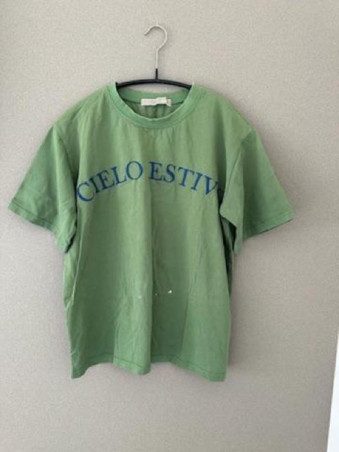 Anna Kerry ロゴTシャツ 半袖Tシャツ フリーサイズ  アンナケリー グリーン < ブランド  Anna Kerry ロゴTシャツ 半袖Tシャツ フリーサイズ  アンナケリー グリーン  < ブランドの