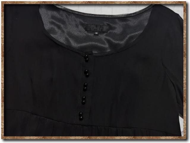 フラジール シルクシフォンワンピース 黒 < ブランド フラジール シルクシフォンワンピース 黒 < ブランドの