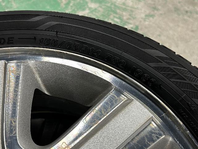 0110105)国産中古スタッドレスタイヤヨコハマアイスガード4本スズキ純正アルミホイールセット155/65R14送料無料 < 自動車/バイク 0110105)国産中古スタッドレスタイヤヨコハマアイスガード4本スズキ純正アルミホイールセット155/65R14送料無料 < 自動車/バイク