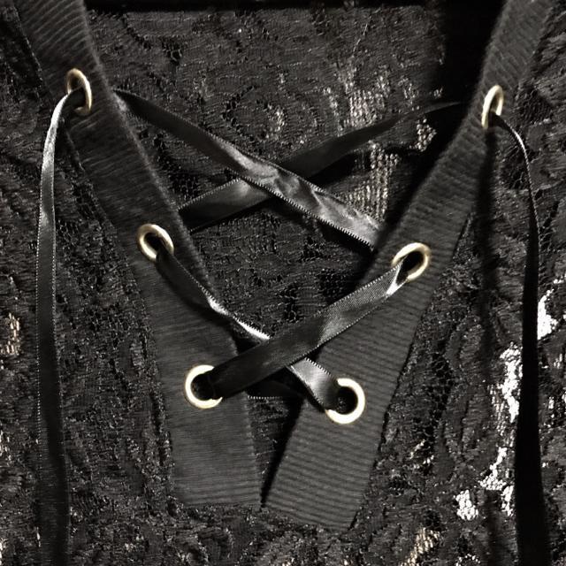 【送料込】axesfemme レース シフォン レースアップ 透け感 シースル シアー パーカー Y2K 00s  gimmick < ブランド  【送料込】axesfemme レース シフォン レースアップ 透け感 シースル シアー パーカー Y2K 00s  gimmick < ブランドの