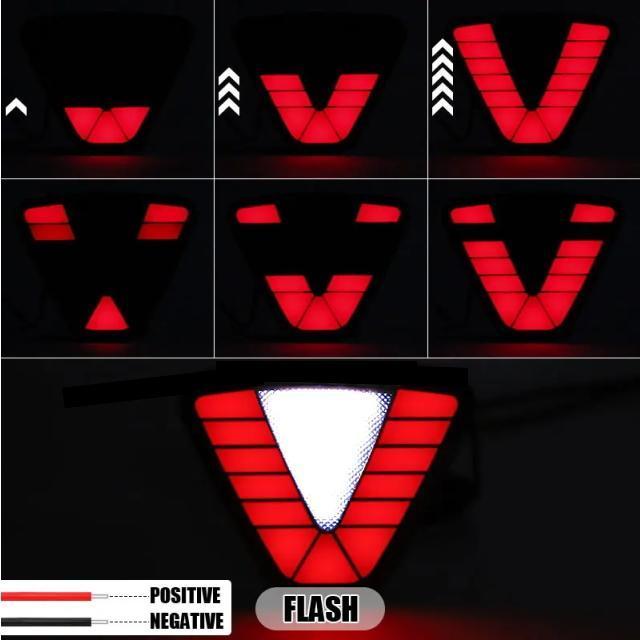 多彩なLEDアクション スモークレンズ F1バックフォグ 流星V 薄型タイプ ブレーキ点滅点灯 ブレーキとスモール連動 金具 < 自動車/バイク 多彩なLEDアクション スモークレンズ F1バックフォグ 流星V 薄型タイプ ブレーキ点滅点灯 ブレーキとスモール連動 金具 < 自動車/バイク