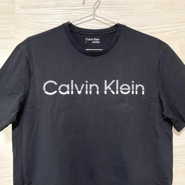 カルバンクライン Tシャツ M 半袖 プリント ロゴ コットン 黒 ブラック < 男性ファッション カルバンクライン Tシャツ M 半袖 プリント ロゴ コットン 黒 ブラック < 男性ファッションの
