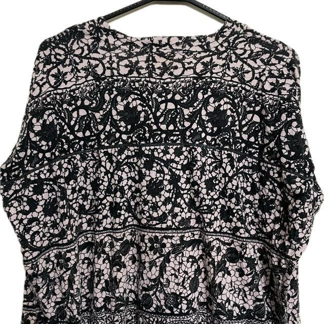 ヴィヴィアンウエストウッド 黒レース 騙し絵 プリント 長袖 カットソー < ブランド ヴィヴィアンウエストウッド 黒レース 騙し絵 プリント 長袖 カットソー < ブランドの