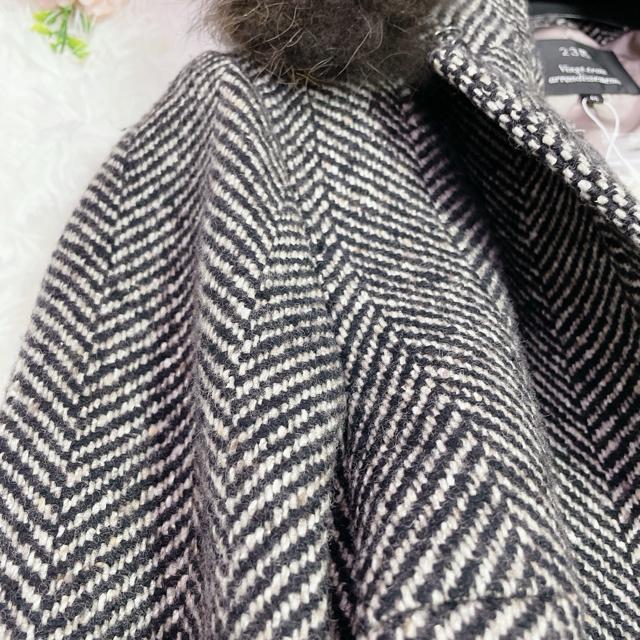 新品 23区 ヘリンボーン チャイニーズラクーンファー付 ロングコート 44 < 女性ファッション 新品 23区 ヘリンボーン チャイニーズラクーンファー付 ロングコート 44 < 女性ファッションの