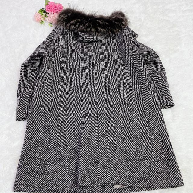 新品 23区 ヘリンボーン チャイニーズラクーンファー付 ロングコート 44 < 女性ファッション 新品 23区 ヘリンボーン チャイニーズラクーンファー付 ロングコート 44 < 女性ファッションの
