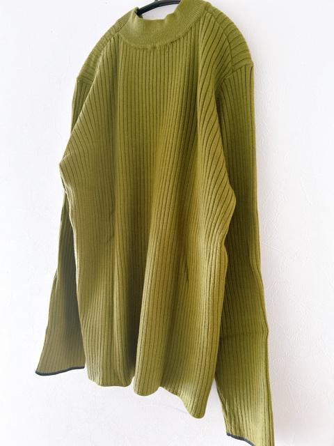 【DISCOAT(ディスコート)】もちもちとした触り心地♪/モチモチリブパイピングハイネック カーキ L size < 女性ファッション 【DISCOAT(ディスコート)】もちもちとした触り心地♪/モチモチリブパイピングハイネック カーキ L size < 女性ファッションの