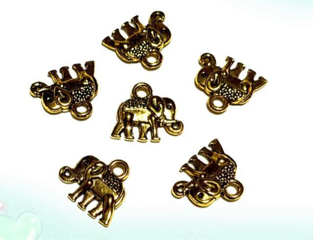 5008 金色の象 両面仕様 6個 金属パーツ アクセサリーチャーム ハンドメイド材料 動物 < ペット/手芸/園芸 5008 金色の象 両面仕様 6個 金属パーツ アクセサリーチャーム ハンドメイド材料 動物 < ペット/手芸/園芸の