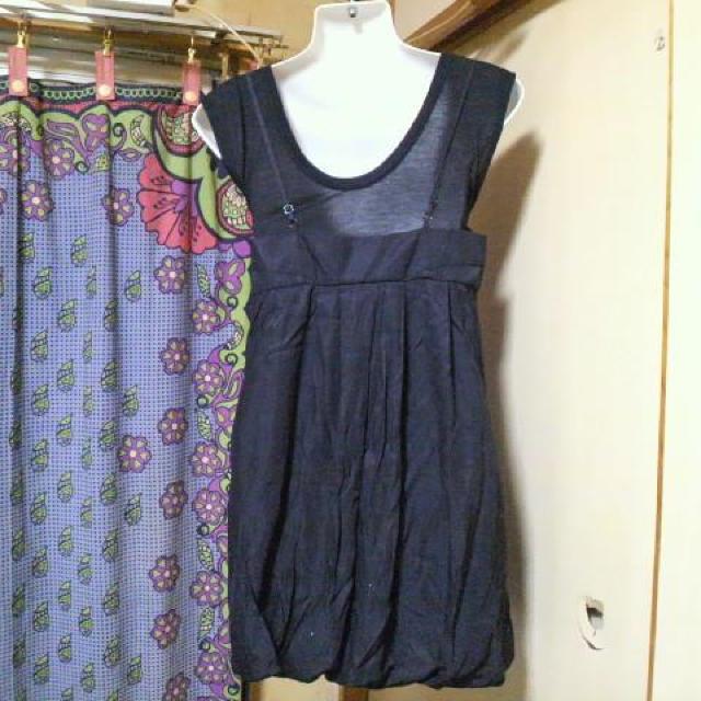 moussy/マウジー重ね着風 バルーン ワンピース < ブランド moussy/マウジー重ね着風 バルーン ワンピース < ブランドの