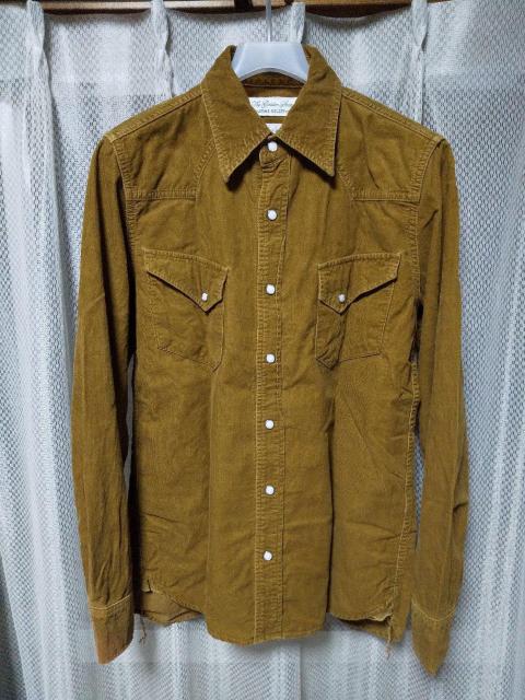 REMI RELIEF レミレリーフ コーデュロイ ウエスタン 長袖シャツ Sサイズ vintage used加工 ブラウン日本製 < ブランド  REMI RELIEF レミレリーフ コーデュロイ ウエスタン 長袖シャツ Sサイズ vintage used加工 ブラウン日本製  < ブランドの