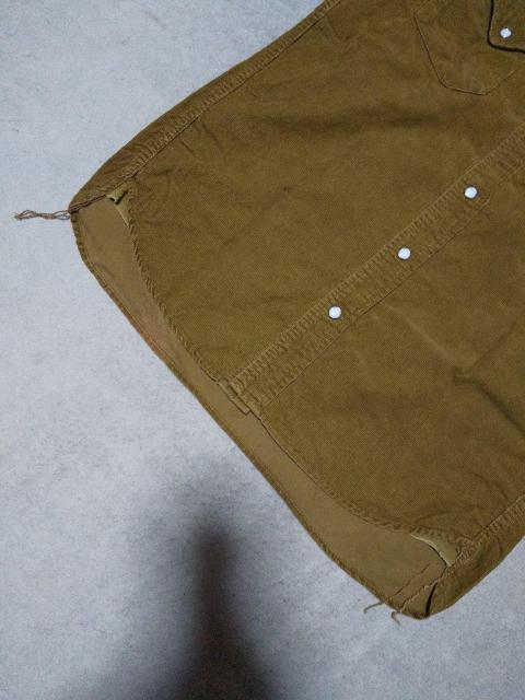 REMI RELIEF レミレリーフ コーデュロイ ウエスタン 長袖シャツ Sサイズ vintage used加工 ブラウン日本製 < ブランド  REMI RELIEF レミレリーフ コーデュロイ ウエスタン 長袖シャツ Sサイズ vintage used加工 ブラウン日本製 < ブランドの