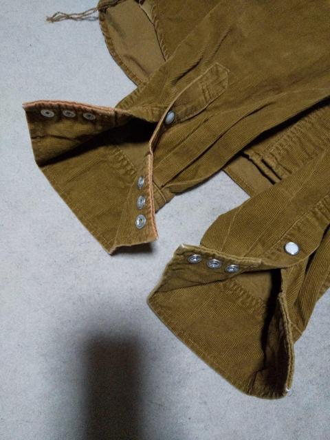 REMI RELIEF レミレリーフ コーデュロイ ウエスタン 長袖シャツ Sサイズ vintage used加工 ブラウン日本製 < ブランド  REMI RELIEF レミレリーフ コーデュロイ ウエスタン 長袖シャツ Sサイズ vintage used加工 ブラウン日本製 < ブランドの
