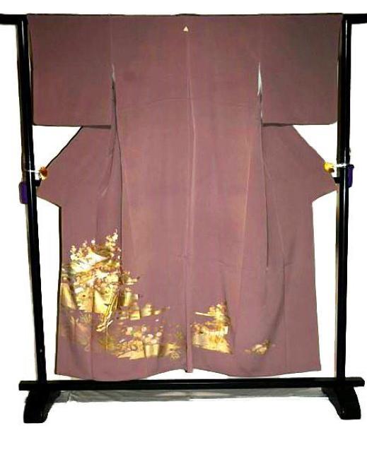 【最高級】新品同様 螺鈿 金彩 庭園模様 1つ紋 クリーニング済 色留袖 身丈154cm 裄62.5cm T3503 < 女性ファッション  【最高級】新品同様 螺鈿 金彩 庭園模様 1つ紋 クリーニング済 色留袖 身丈154cm 裄62.5cm T3503 < 女性ファッションの