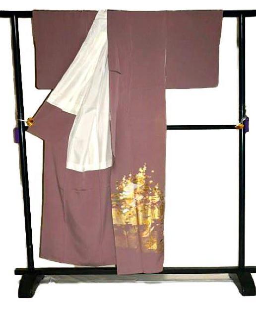 【最高級】新品同様 螺鈿 金彩 庭園模様 1つ紋 クリーニング済 色留袖 身丈154cm 裄62.5cm T3503 < 女性ファッション  【最高級】新品同様 螺鈿 金彩 庭園模様 1つ紋 クリーニング済 色留袖 身丈154cm 裄62.5cm T3503 < 女性ファッションの