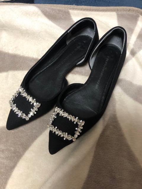 Tsuru by MarikoOikawa ツルバイマリコオイカワビジュー付フラットシューズ < 女性ファッション Tsuru by MarikoOikawa ツルバイマリコオイカワビジュー付フラットシューズ < 女性ファッションの