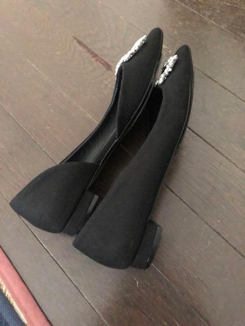 Tsuru by MarikoOikawa ツルバイマリコオイカワビジュー付フラットシューズ < 女性ファッション Tsuru by MarikoOikawa ツルバイマリコオイカワビジュー付フラットシューズ < 女性ファッションの