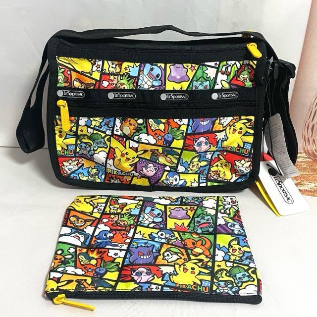 ★新品★LeSportsac レスポートサック ポケモン ピカチュウ ショルダーバッグ ポーチ 7507 S セット 送料無料 < 女性ファッション  ★新品★LeSportsac レスポートサック ポケモン ピカチュウ ショルダーバッグ ポーチ 7507 S セット 送料無料 < 女性ファッションの