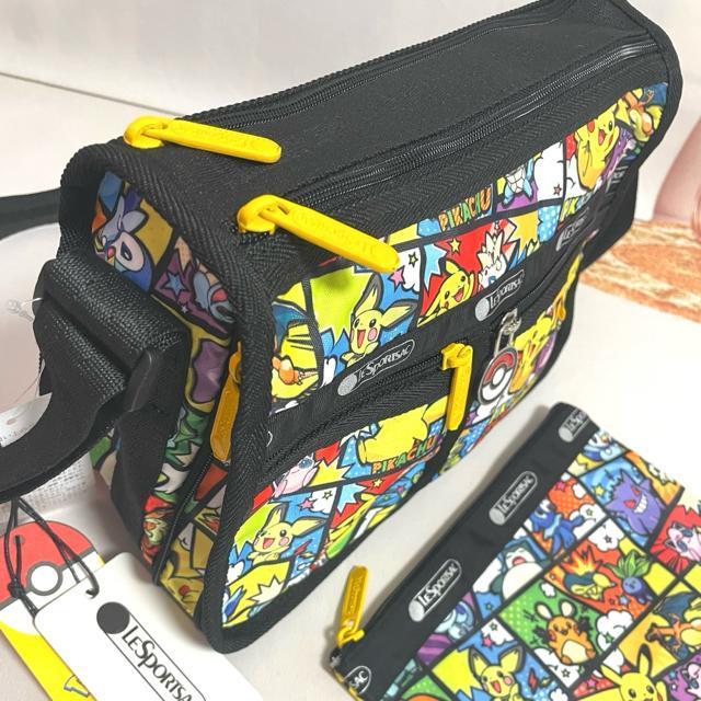 ★新品★LeSportsac レスポートサック ポケモン ピカチュウ ショルダーバッグ ポーチ 7507 S セット 送料無料 < 女性ファッション  ★新品★LeSportsac レスポートサック ポケモン ピカチュウ ショルダーバッグ ポーチ 7507 S セット 送料無料 < 女性ファッションの