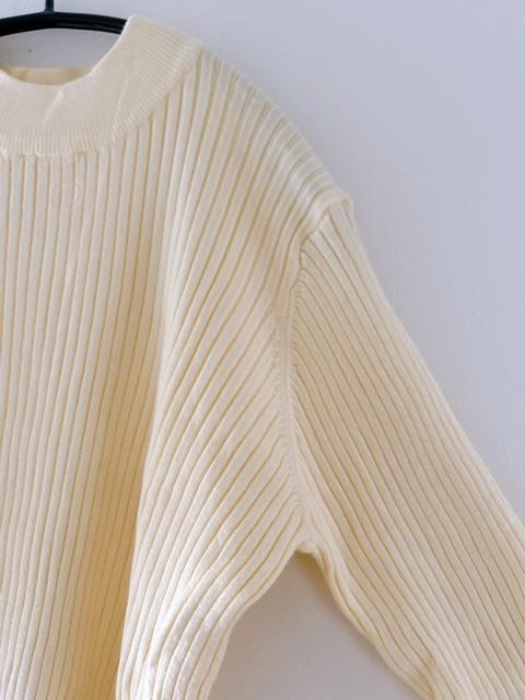 【DISCOAT】モチモチリブパイピングハイネック アイボリー M size ハイネックニット < 女性ファッション 【DISCOAT】モチモチリブパイピングハイネック アイボリー M size ハイネックニット < 女性ファッションの