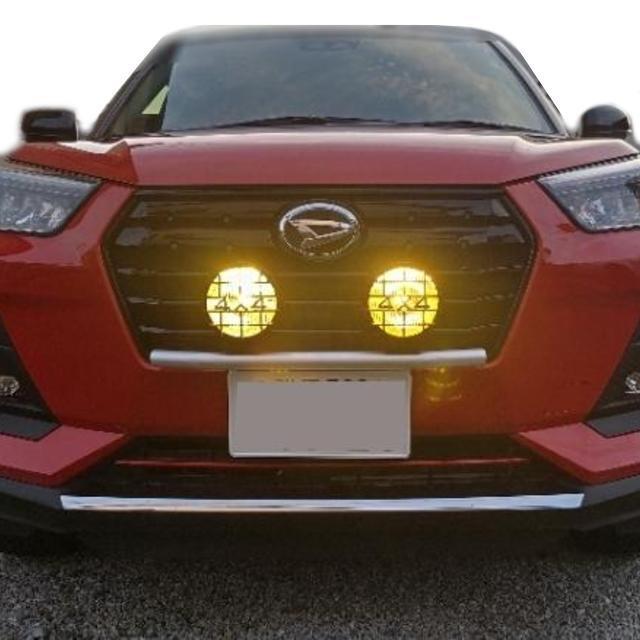 4X4ガード付フォグランプ2個セットオフロード 12V 55W H3丸形イエローレンズフォグライト 14.4CMビック 取付金具付 < 自動車/バイク 4X4ガード付フォグランプ2個セットオフロード 12V 55W H3丸形イエローレンズフォグライト 14.4CMビック 取付金具付 < 自動車/バイク