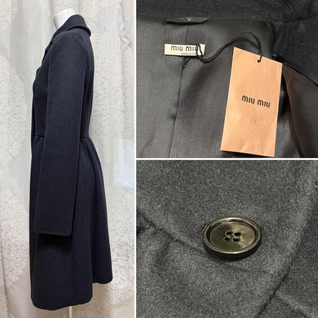 ミュウミュウmiu miu美シルエット細身コート#38 < ブランド ミュウミュウmiu miu美シルエット細身コート#38 < ブランドの