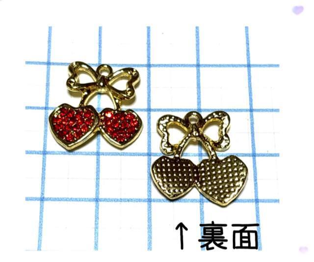 5009 ジルコニア付きのさくらんぼ 5個 サクランボ 金色 金属パーツ アクセサリーチャーム ハンドメイド材料 < ペット/手芸/園芸 5009 ジルコニア付きのさくらんぼ 5個 サクランボ 金色 金属パーツ アクセサリーチャーム ハンドメイド材料 < ペット/手芸/園芸の