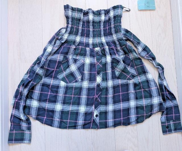 マタニティLL★a.i.n★チェック柄★シャツ風お腹隠しカバー★新品★送料無料 < 女性ファッション マタニティLL★a.i.n★チェック柄★シャツ風お腹隠しカバー★新品★送料無料 < 女性ファッションの
