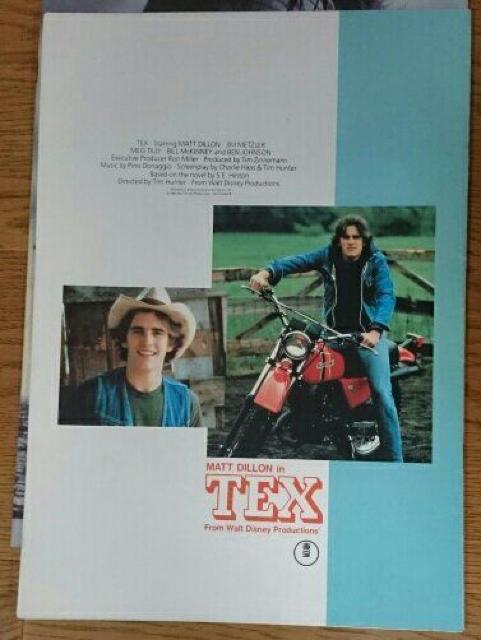 マット・ディロン テックス エミリオ・エステヴェス 映画パンフレット 1984 チケット半券付き 東宝シンデレラ 沢口靖子 < ホビー  マット・ディロン テックス エミリオ・エステヴェス 映画パンフレット 1984 チケット半券付き 東宝シンデレラ 沢口靖子 < ホビーの